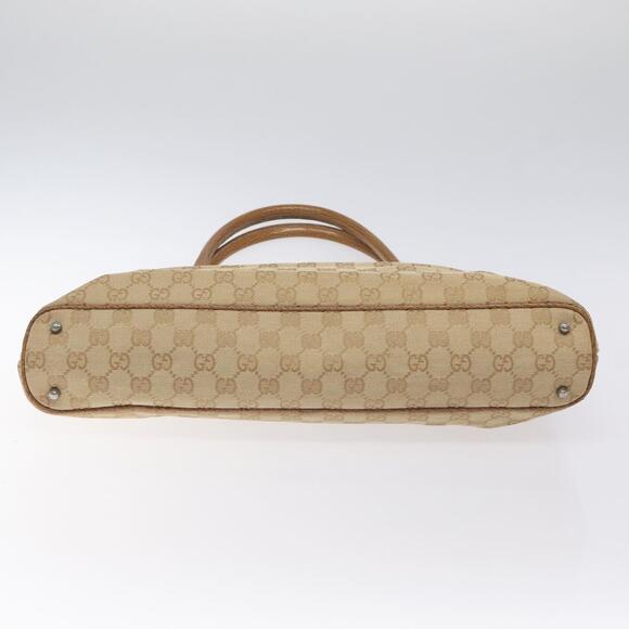 GUCCI GG Canvas Tote Bag Beige Silver - Picture 9 of 16